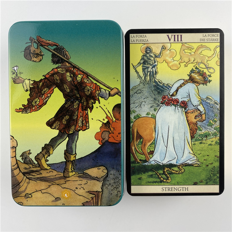 Caixa de metal edição dourada  - Tarot Deck With Guidebook avaliação e preço