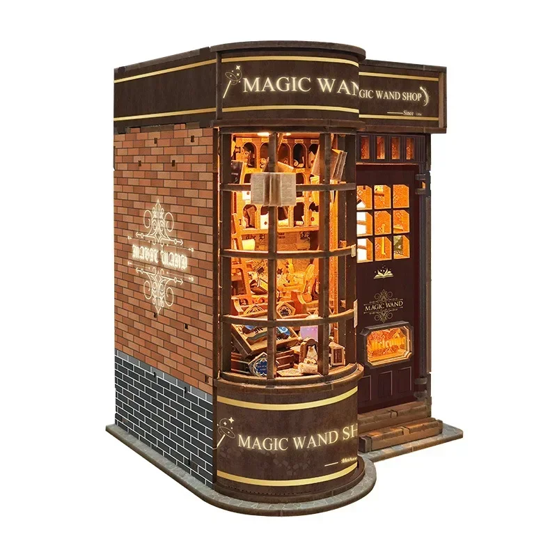 Kits de Modelos em Miniatura d - Diy Wooden Book Nook Kit Shelf Insert avaliação e preço