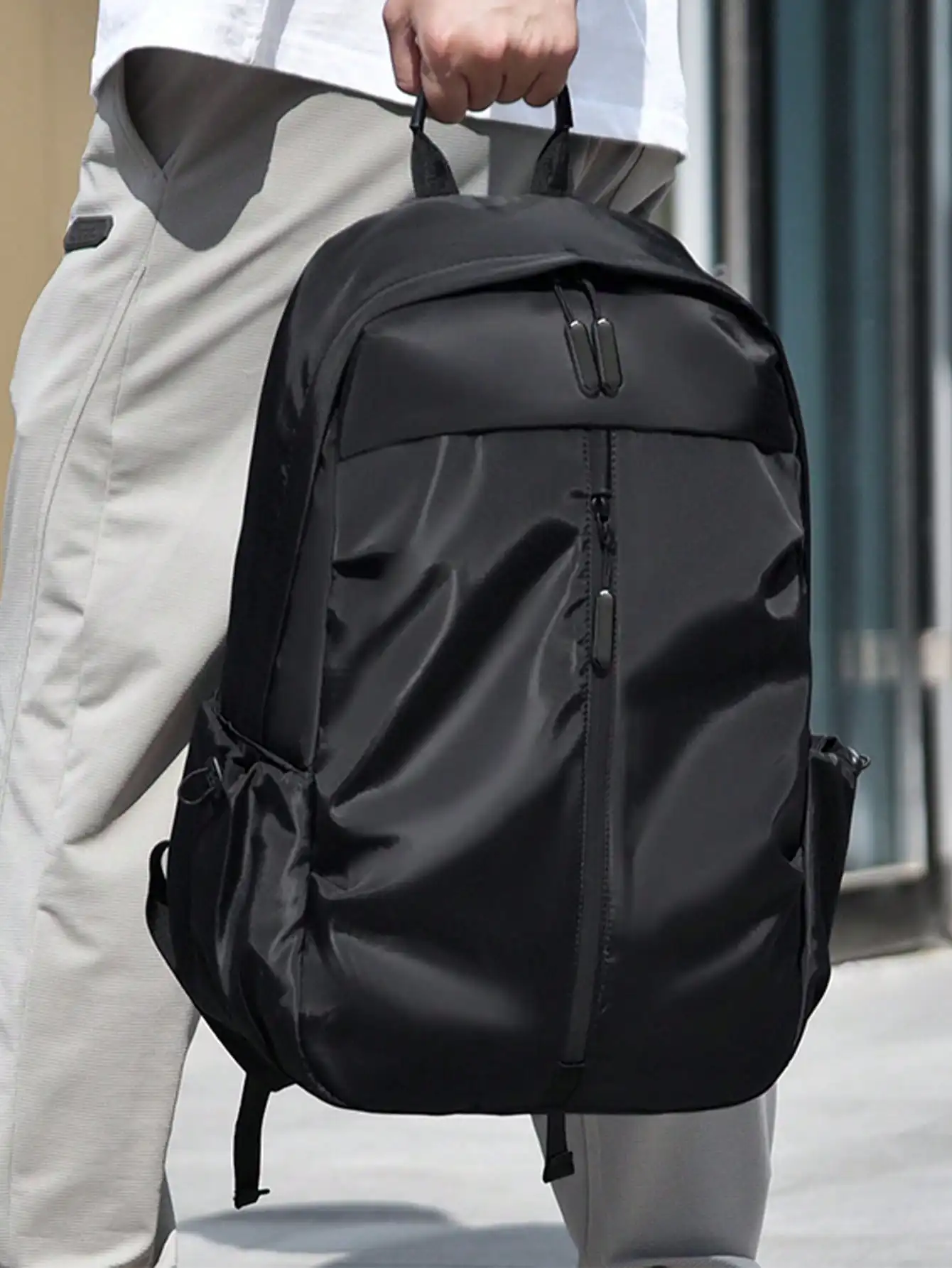 Mochila unissex de nylon, com  - Books avaliação e preço